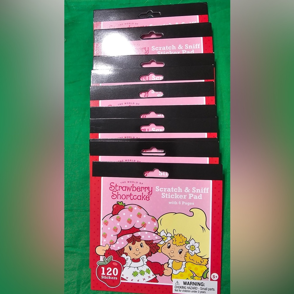 14 Strawberry Shortcake Scratch & Sniff Sticker Pads (120 pcs each)